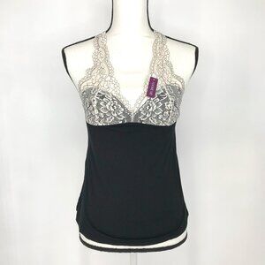 Adore Me women intimates & sleepwear lingerie set black and white size MEDIUM
